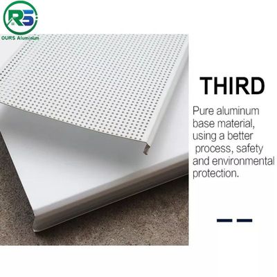Width 100mm Commercial White Alum Strip Ceiling Linear Panels For Shopping Hall