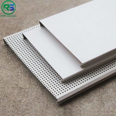 Polyester Roller Coated Aluminium Strip Ceiling S-Shape Width 100mm