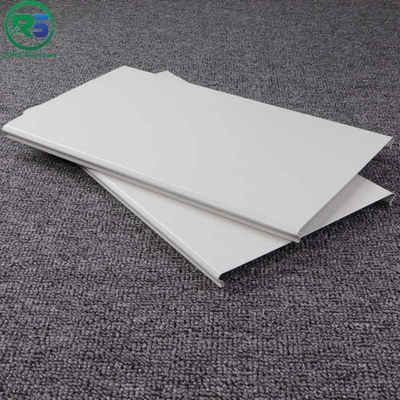 Width 100mm Commercial White Alum Strip Ceiling Linear Panels For Shopping Hall