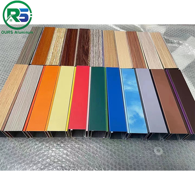 Lingkungan Ramah Linier Metal Langit-langit gantung 0,9mm Langit-langit aluminium putih