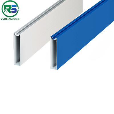 Lingkungan Ramah Linier Metal Langit-langit gantung 0,6mm Langit-langit aluminium putih
